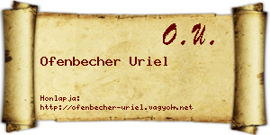 Ofenbecher Uriel névjegykártya